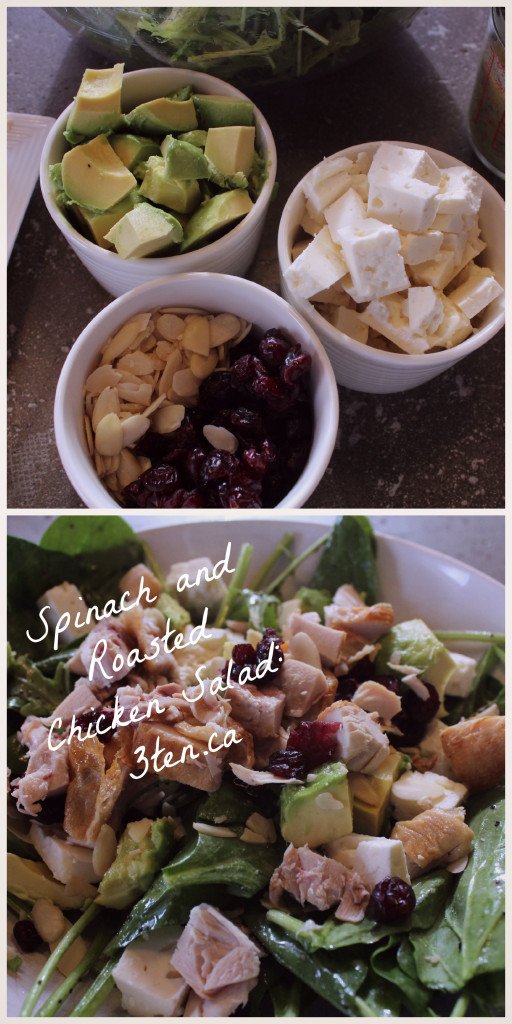 Spinach and Roasted Chicken Salad: 3ten.ca